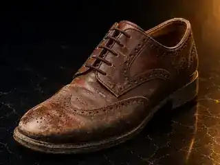 Shoe before restoration